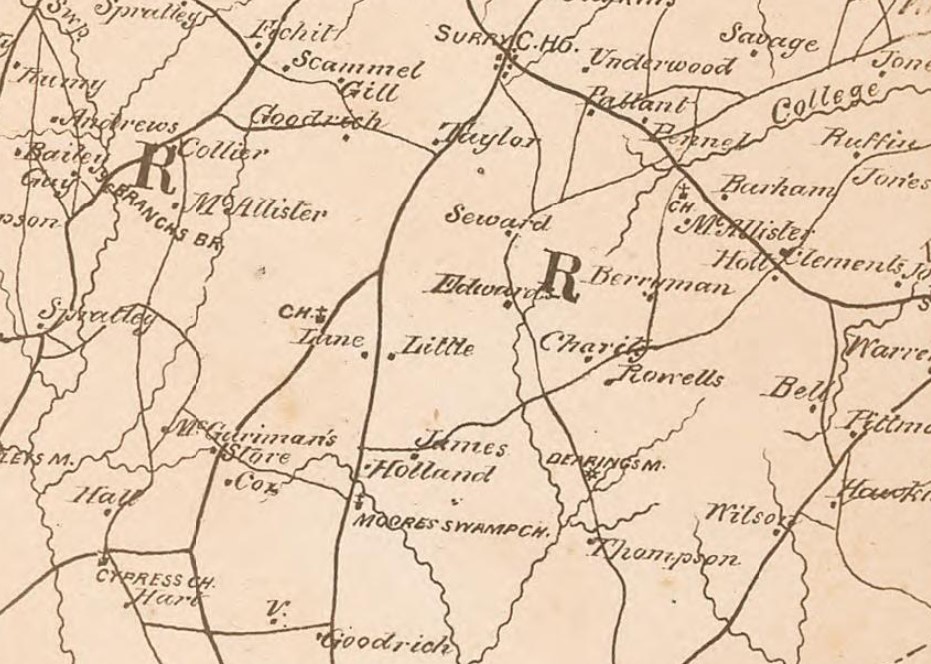 Richard IV & Rebecca (Holt) Rowell of Surry County, Virginia – my 3x great grandparents – and their seven&nbsp;sons